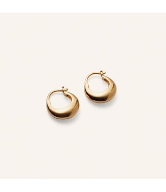 Pernille Corydon Small Atlas Earrings - Gold plated brass