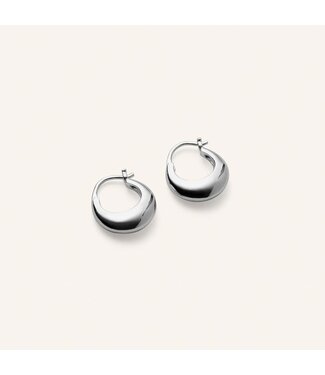 Pernille Corydon Small Atlas Earrings - Silver brass