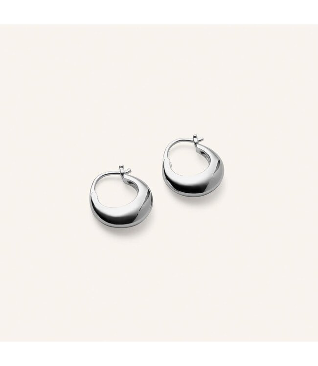 Pernille Corydon Small Atlas Earrings - Silver brass