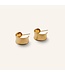 Pernille Corydon Reflection Hoops - Gold plated brass