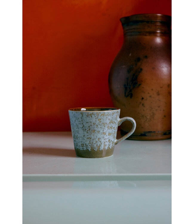 HKliving 70s ceramics: cappuccino mug verdigris