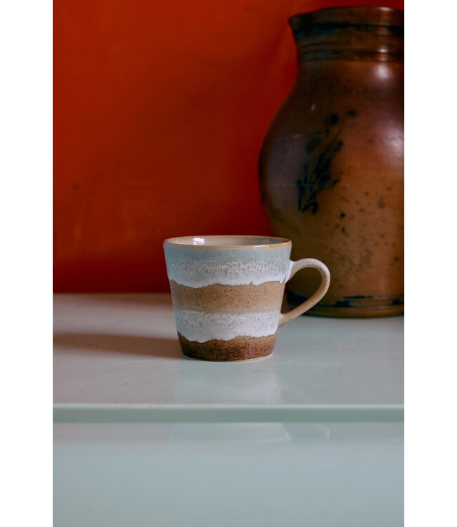HKliving 70s ceramics: cappuccino mug skyline