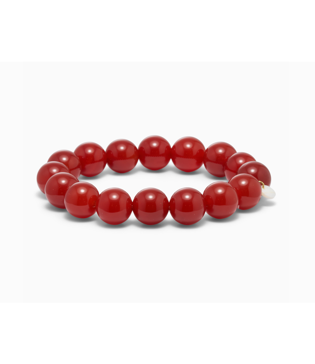 Soï Chunky Rød Jade Bracelet