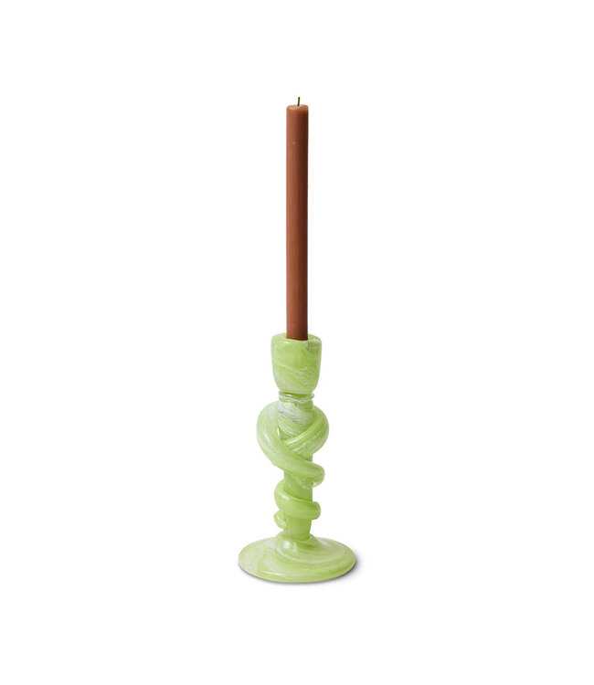 HKliving Knotted candle holder medium