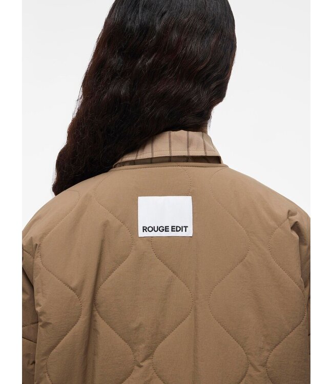 Rouge Edit Buttoned quilted jacket