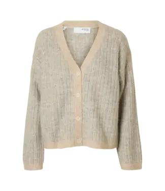 Selected Falva Knit Stripe V-cardigan