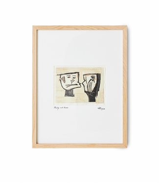 HKliving Framed artwork, marty and kosso (34x44cm)
