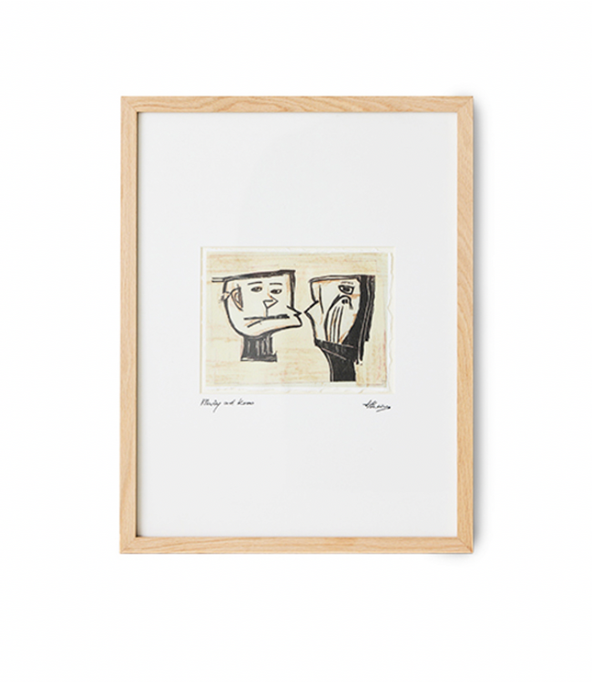 HKliving Framed artwork, marty and kosso (34x44cm)