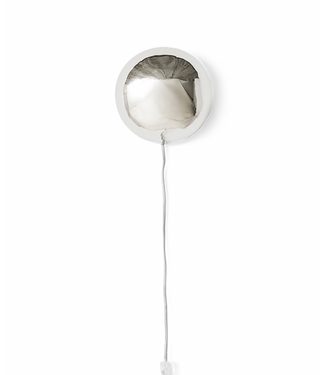 HKliving Orb wall lamp, chrome