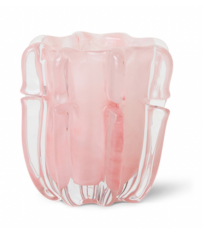 HKliving Coralla candle holder, soft pink