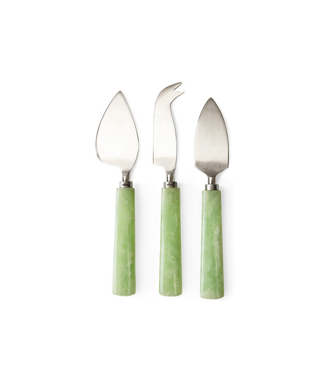 HKliving Cheese knives, sage (set of 3)