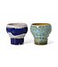 HKliving 70s ceramics: lungo mugs, symbolist (set of 2)