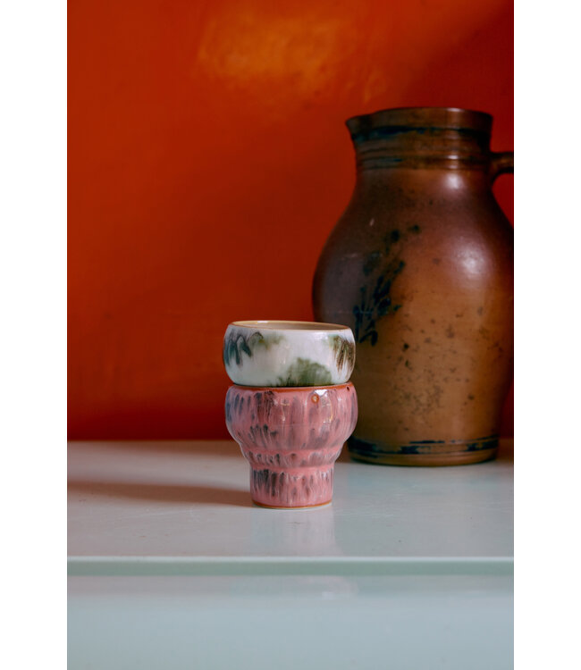 HKliving 70s ceramics: lungo mugs, expression, set of 2