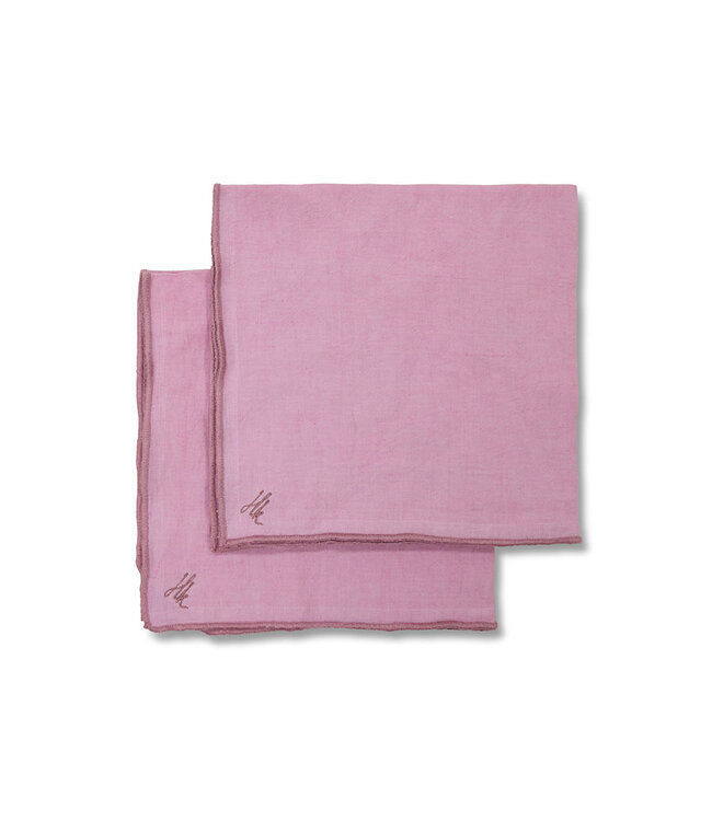 HKliving Ease napkins, Rosette 50x50cm, set of 2