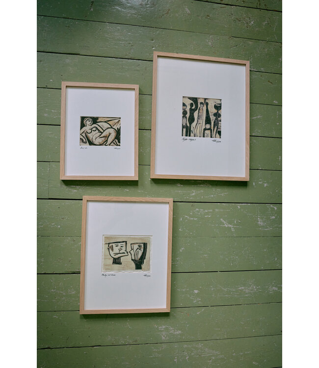 HKliving Framed artwork, marty and kosso (34x44cm)