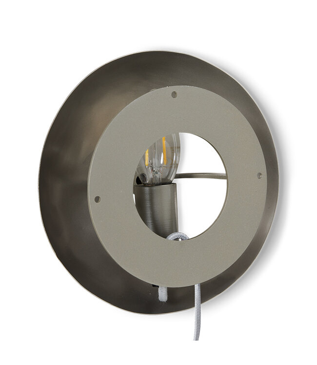 HKliving Orb wall lamp, chrome