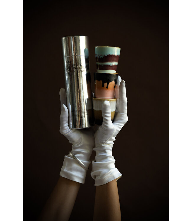 HKliving 70s ceramics: Christmas special, frost & firewood (set of 3)