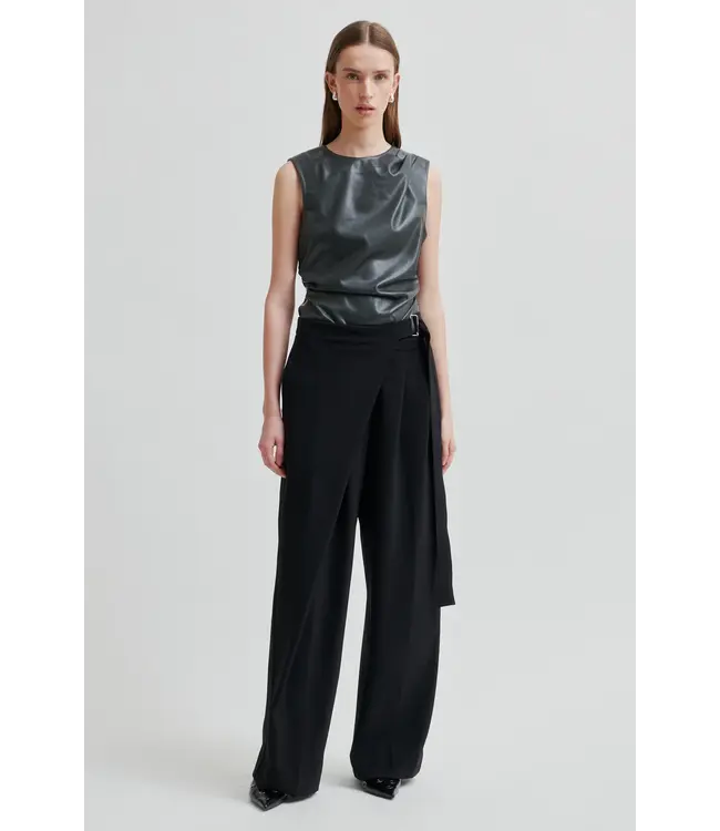 Second Female Pique wrap trousers