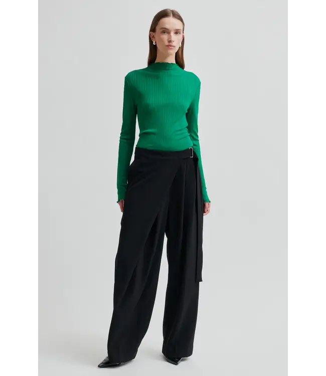 Second Female Pique wrap trousers