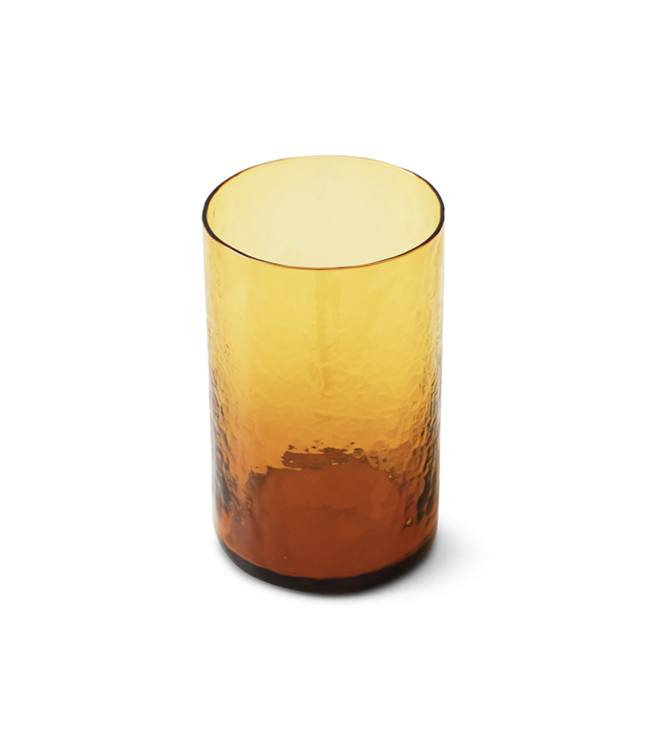 HKliving High tube glass,  Amber