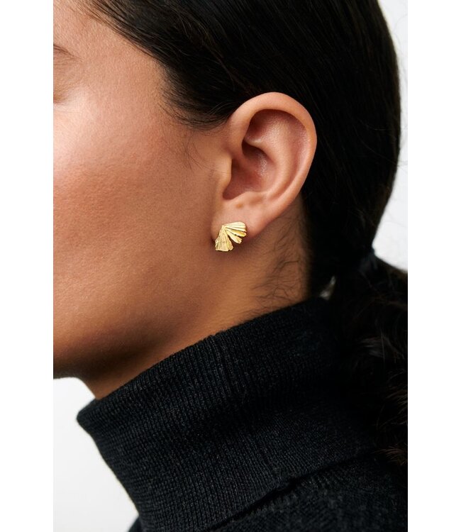 Pernille Corydon Autumn Leaf Earsticks - Recycled sterling silver