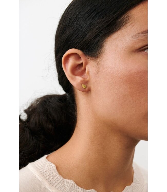 Pernille Corydon Elm Leaf Earsticks - Recycled sterling silver