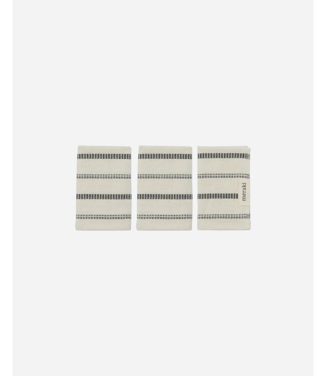 Meraki Wash cloth, MKTrue, Off-white, Black