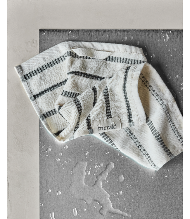 Meraki Wash cloth, MKTrue, Off-white, Black