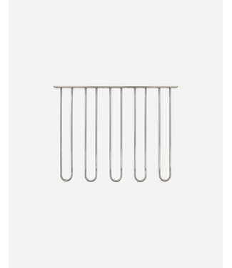 House Doctor Wine Glass Shelf, HDStilio, Antique silver finish