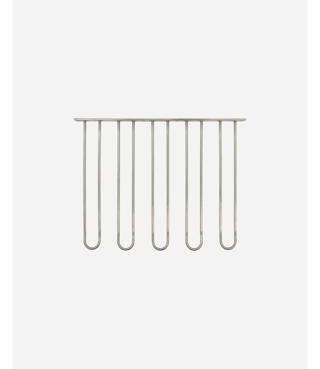 House Doctor Wine Glass Shelf, HDStilio, Antique silver finish