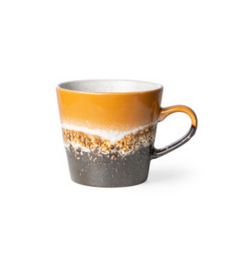 HKliving 70s ceramics: cappuccino mug Fire