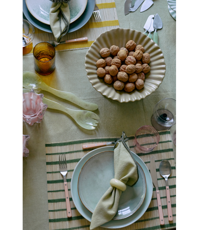 HKliving Bamboo placemat fern