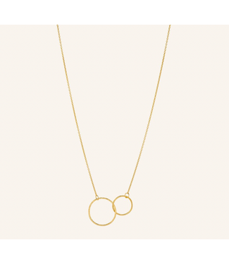Pernille Corydon Double Plain Necklace - gold plated