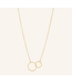 Pernille Corydon Double Plain Necklace - gold plated