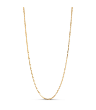 Enamel Necklace, Box Chain 1,45 mm