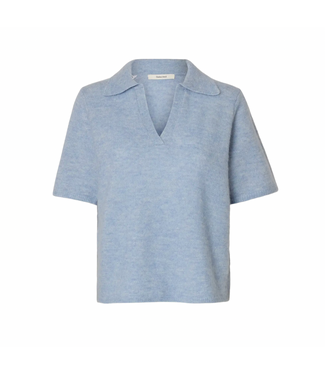 Selected LULU SS KNIT POLO NOOS  / size XS