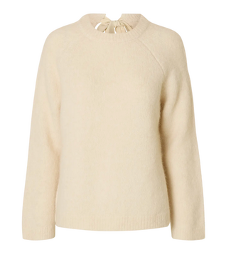 Selected Gabella Knit Bow O-neck