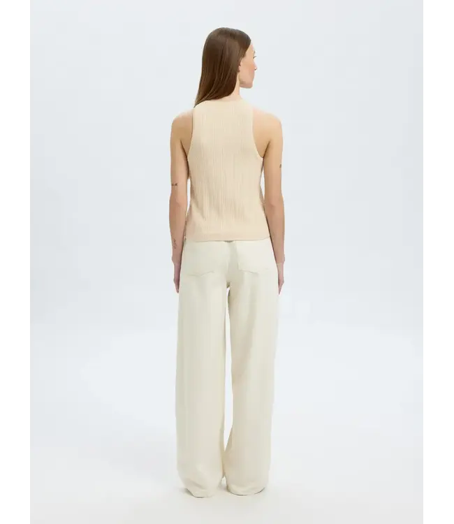 Selected Trixie SL Knit Button Top