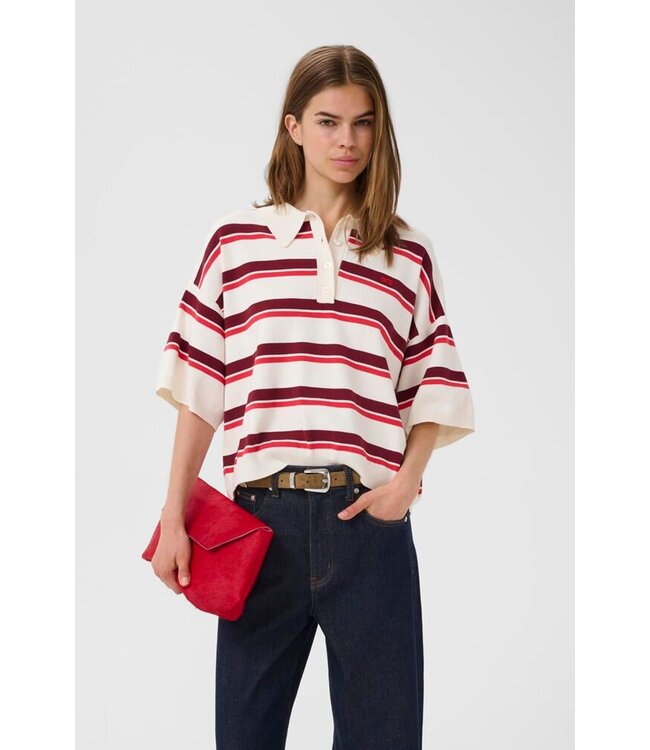 Gestuz taia ss polo pullover