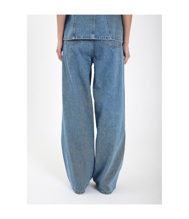 Norr Kenzie wide button jeans