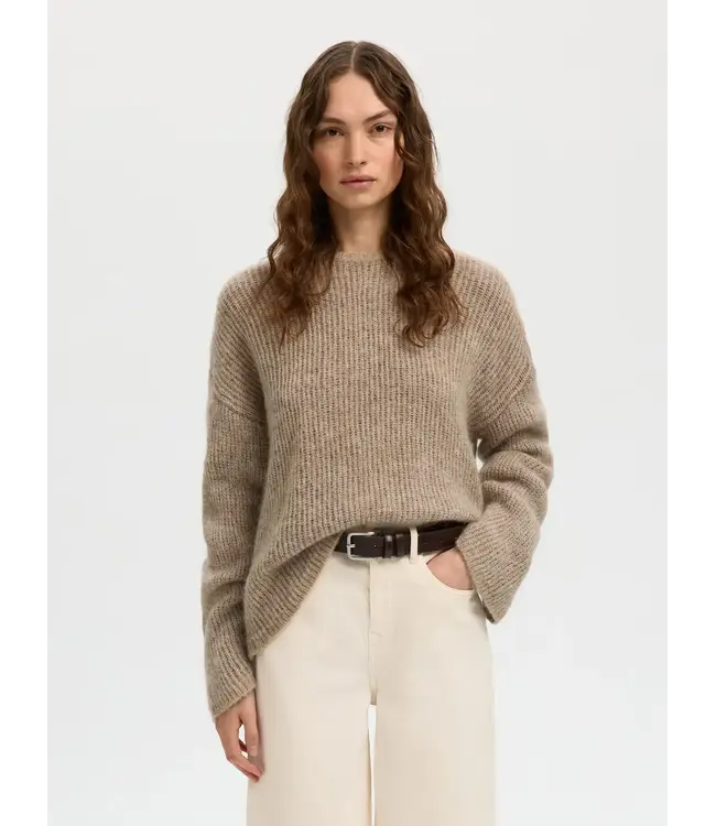 Selected LULU LOOSE LS KNIT O-NECK