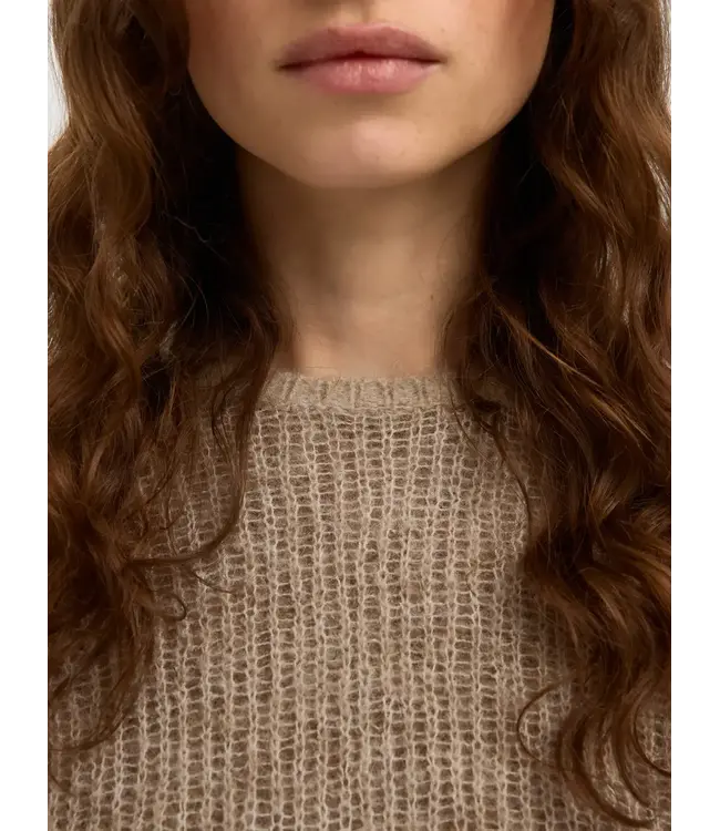 Selected LULU LOOSE LS KNIT O-NECK