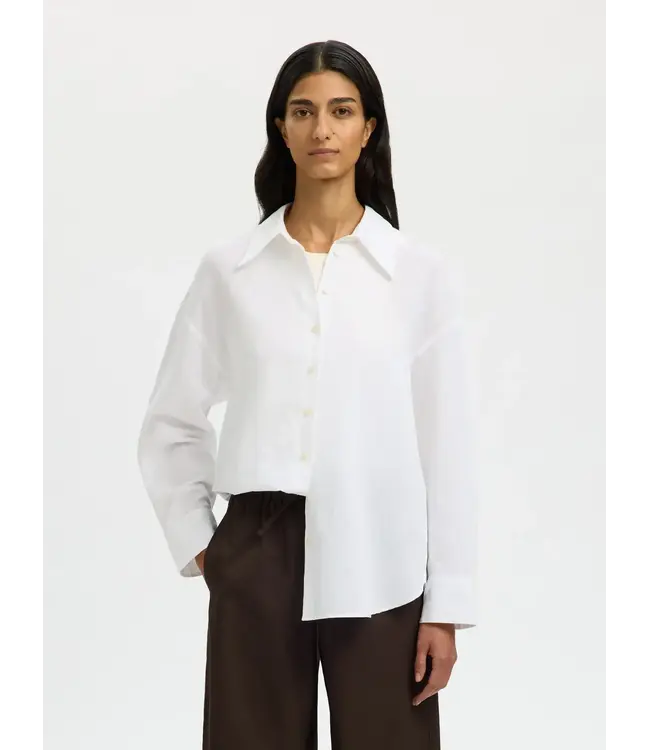 Selected Cleo oversized linnen blend shirt NOOS