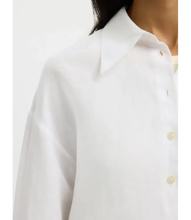 Selected Cleo oversized linnen blend shirt NOOS