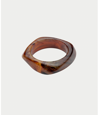 BOW19 Big Square Bracelet Brown