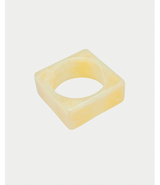 BOW19 Big XL Square Bracelet Off White