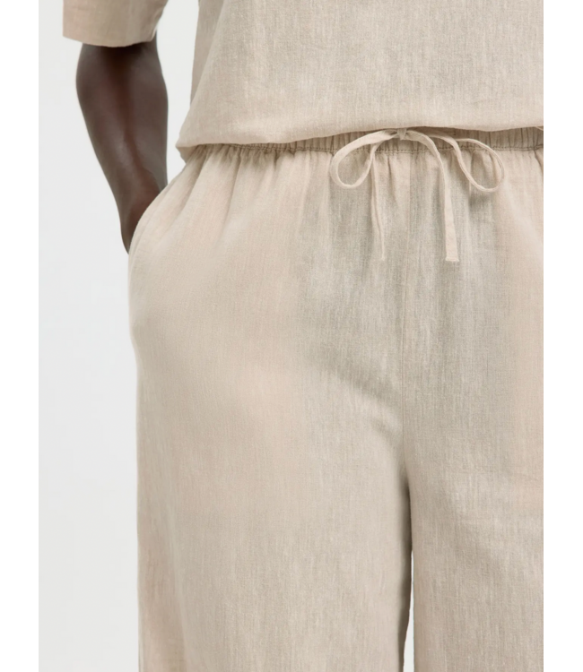 Selected LUISA MW WIDE LINEN BLEND PANT NOOS