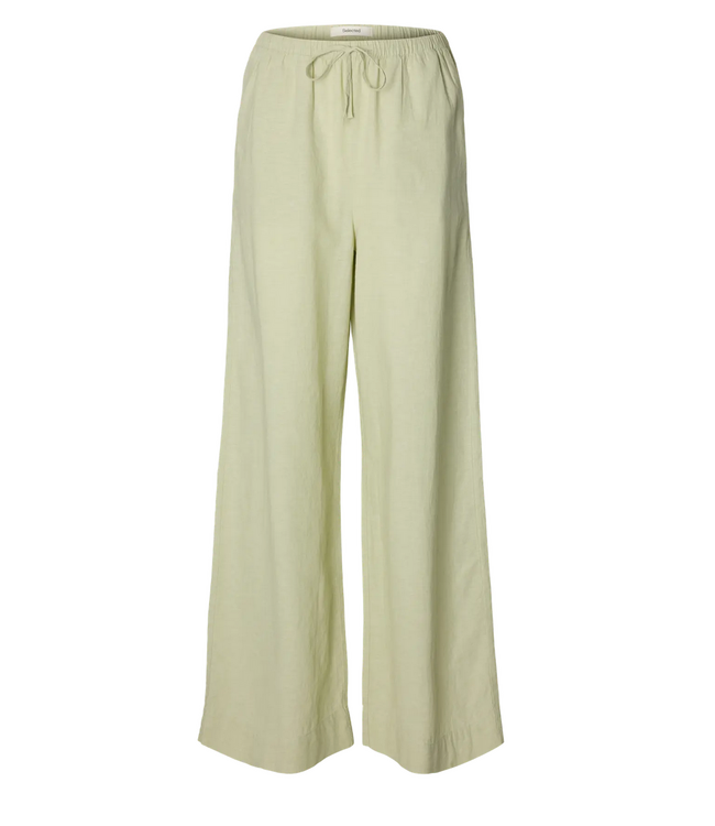 Selected LUISA MW WIDE LINEN BLEND PANT NOOS / 34