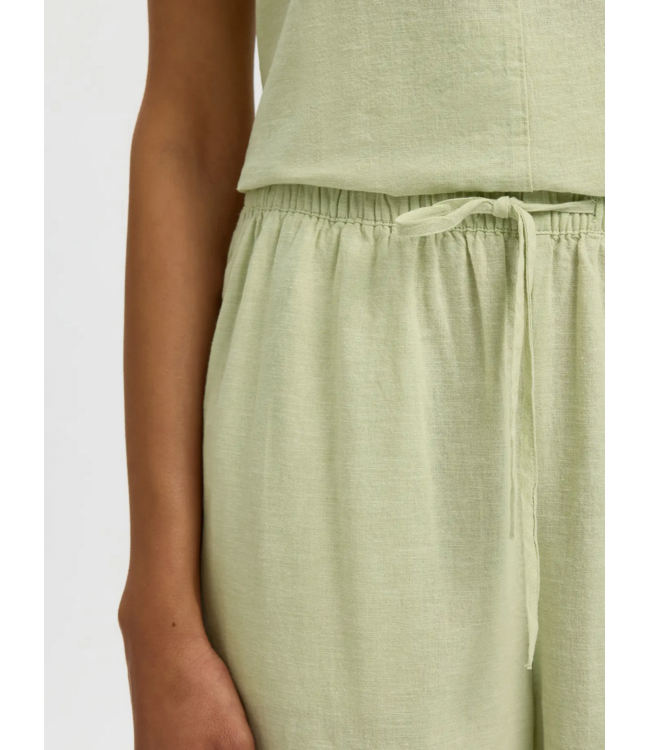 Selected LUISA MW WIDE LINEN BLEND PANT NOOS