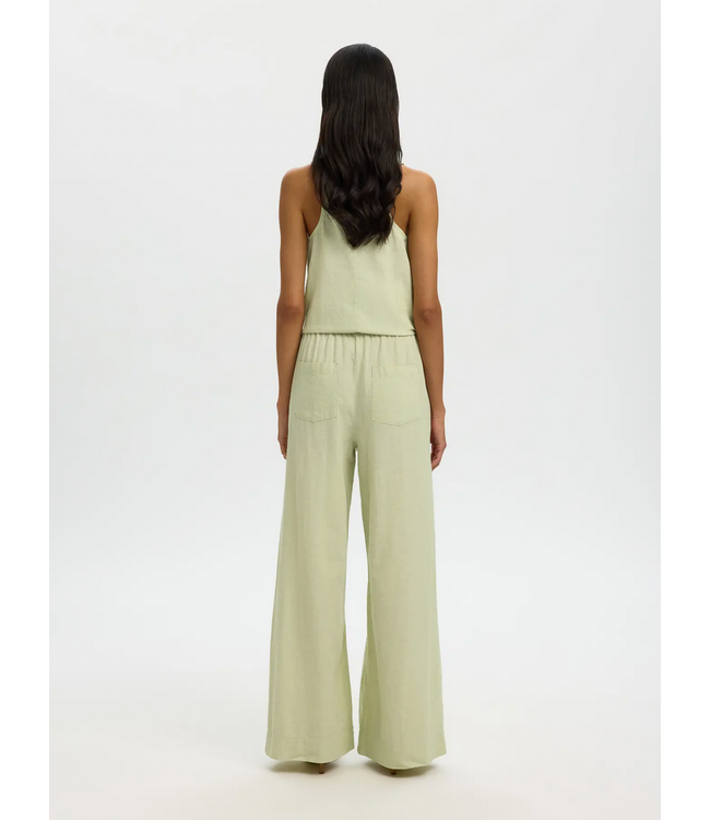 Selected LUISA MW WIDE LINEN BLEND PANT NOOS